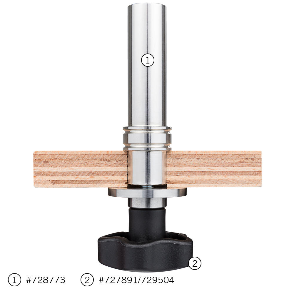 DICTUM® Star Knob Screw with Pressure Plate, M8 x 30