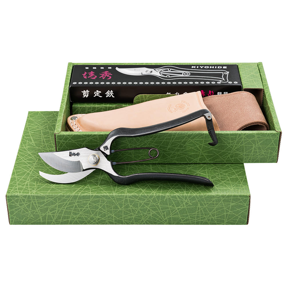 Geschenkset Astschere »Tsurumaki« und Lederetui