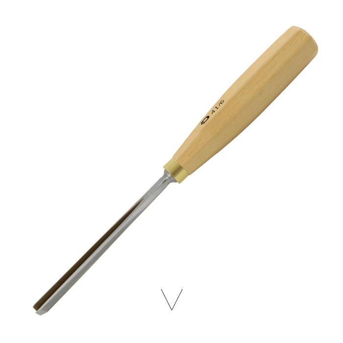 DICTUM® Bildhauereisen, Geißfuß 41 V 65°/6 mm