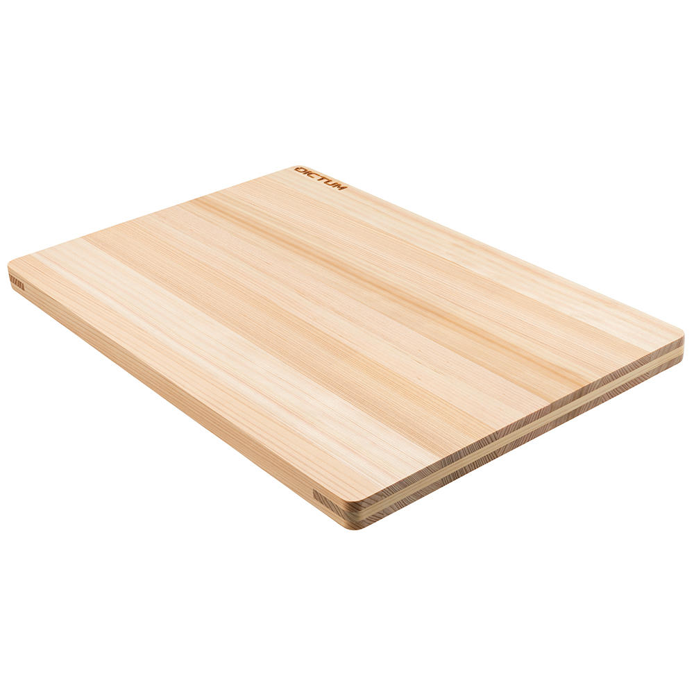 DICTUM® Schneidbrett Hinoki, 450 x 300 x 20 mm