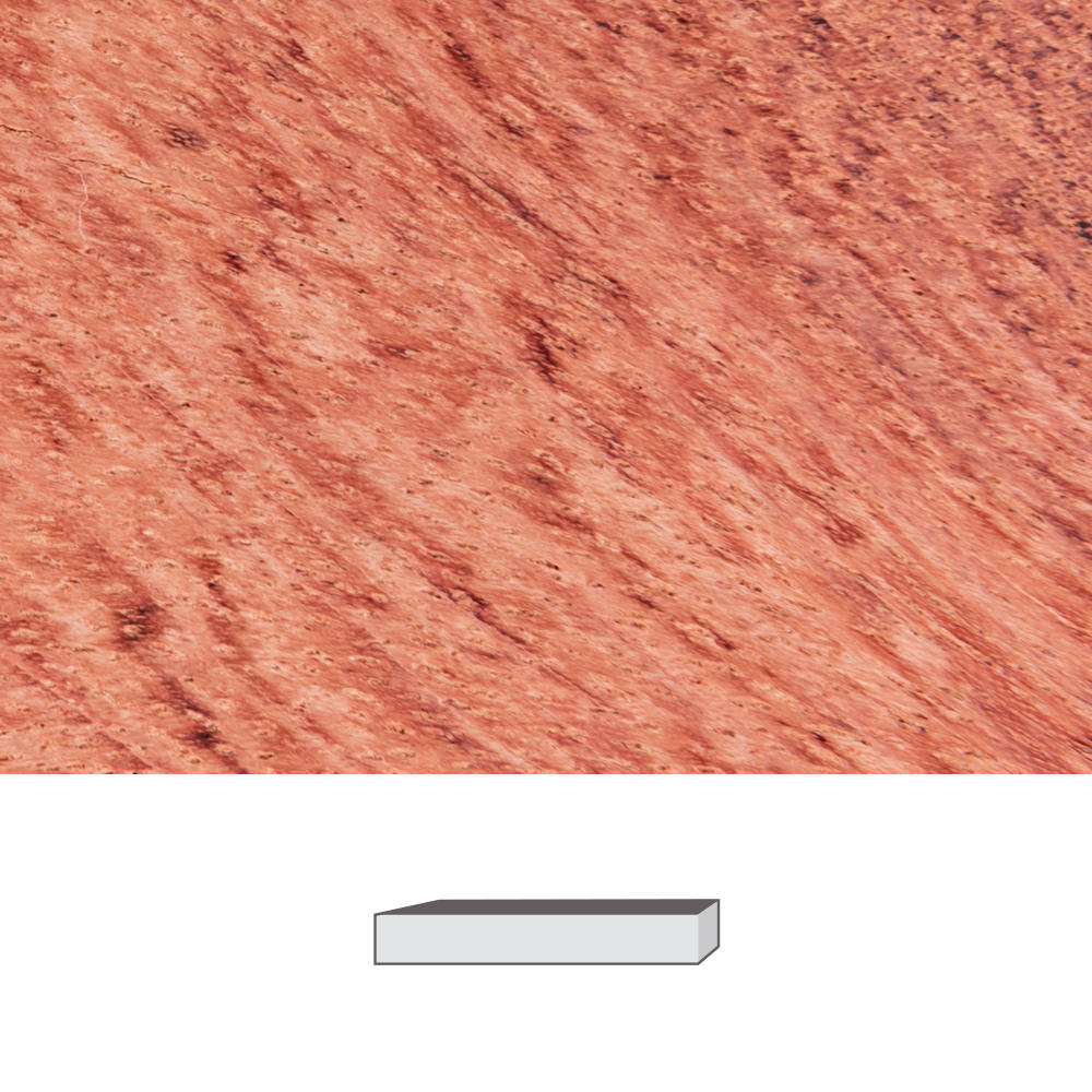 Bois de rose africain, 150 x 20 x 20 mm