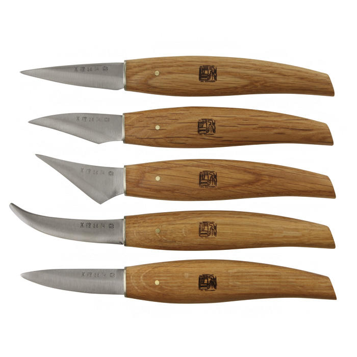 Schnitzmessersatz, 5-teilig