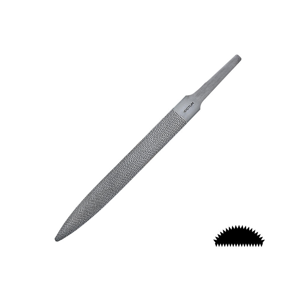 Raspa di precisione DICTUM®, mezzo tonda, taglio 5, lunghezza taglio 150 mm