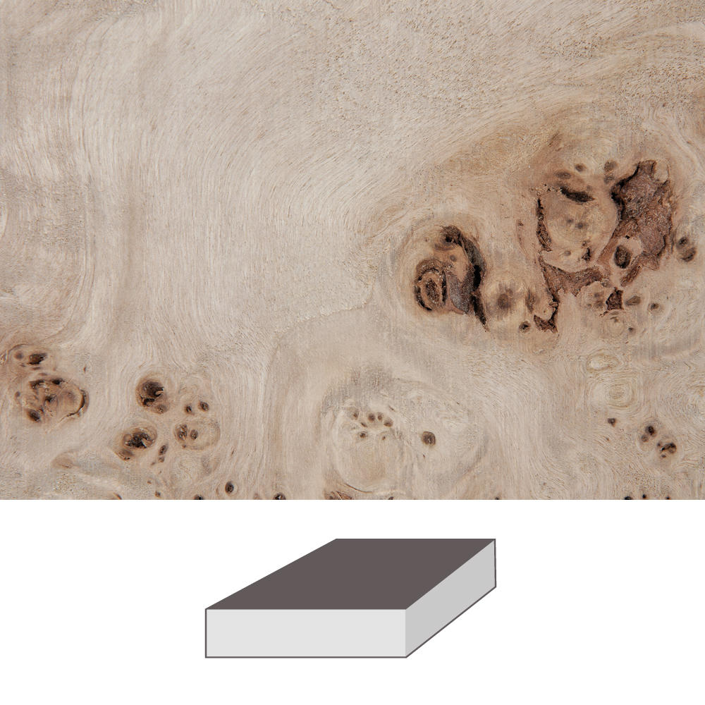 Poplar Burl, 150 x 150 x 60 mm