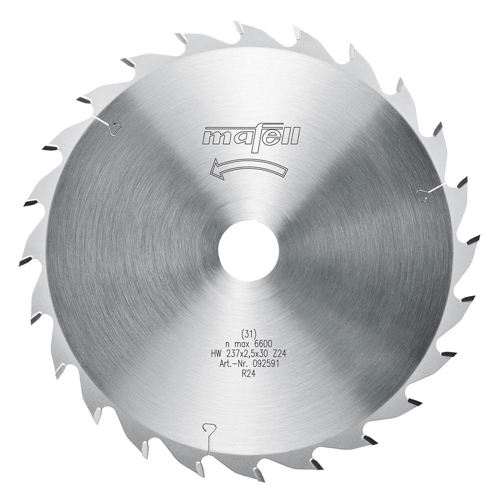 MAFELL Sägeblatt-HM, 237 x 1,8/2,5 x 30 mm, Z 24, WZ