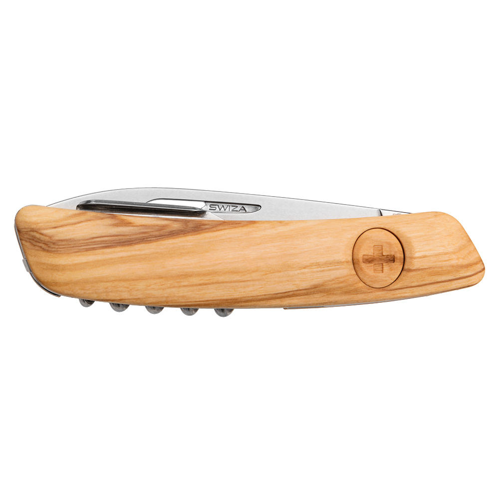 SWIZA® Pocket Knife Tick Tool Wood, Olive