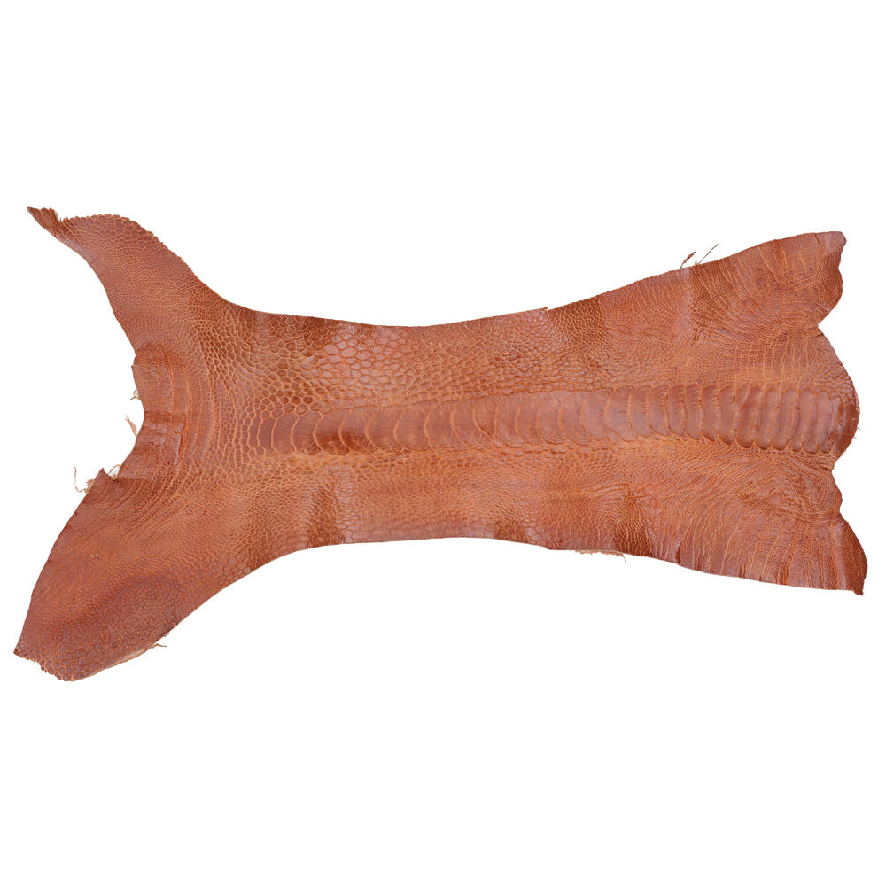 Ostrich Leg Leather, Cognac