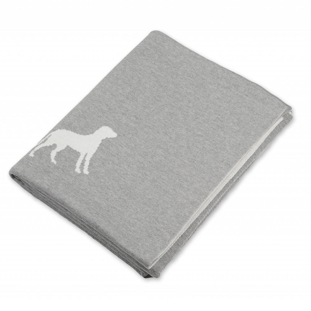 Couverture Lenz & Leif » Dog « gris/blanc, 180 x 140 cm