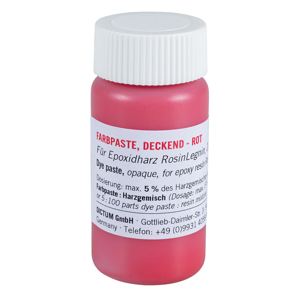 RosinLegnin® Dye Paste for Epoxy Resin, Opaque, Red