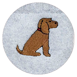 light grey (motif: Golden Cocker Spaniel)