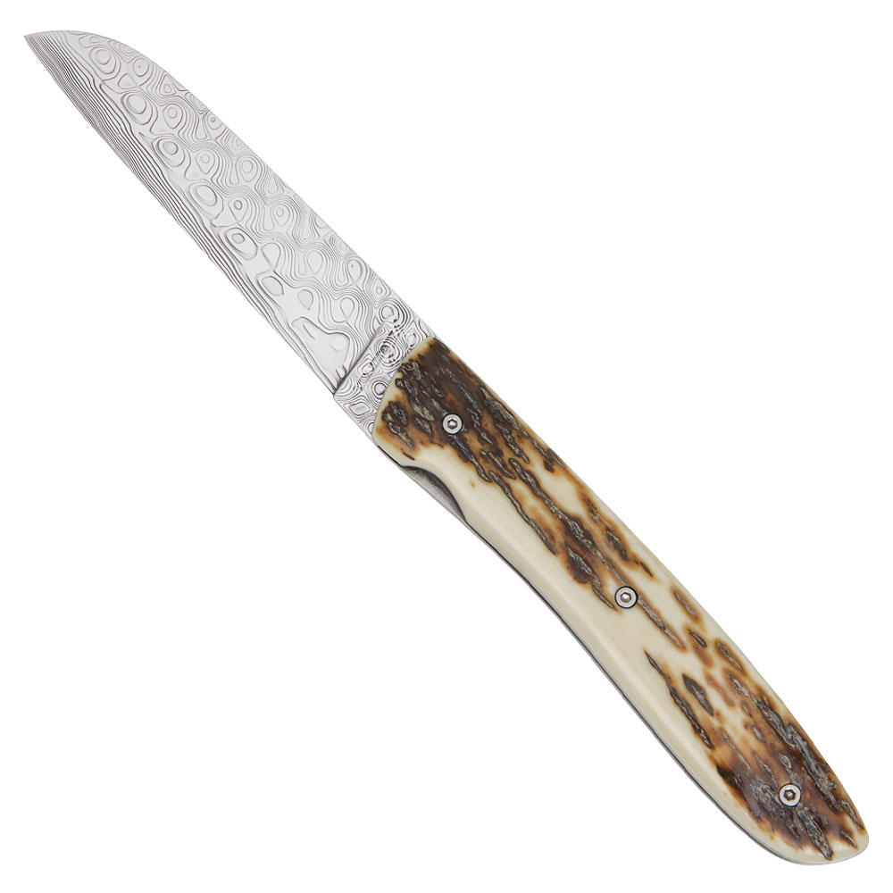 Perceval Klappmesser L08 Damast, Mammutstoßzahn