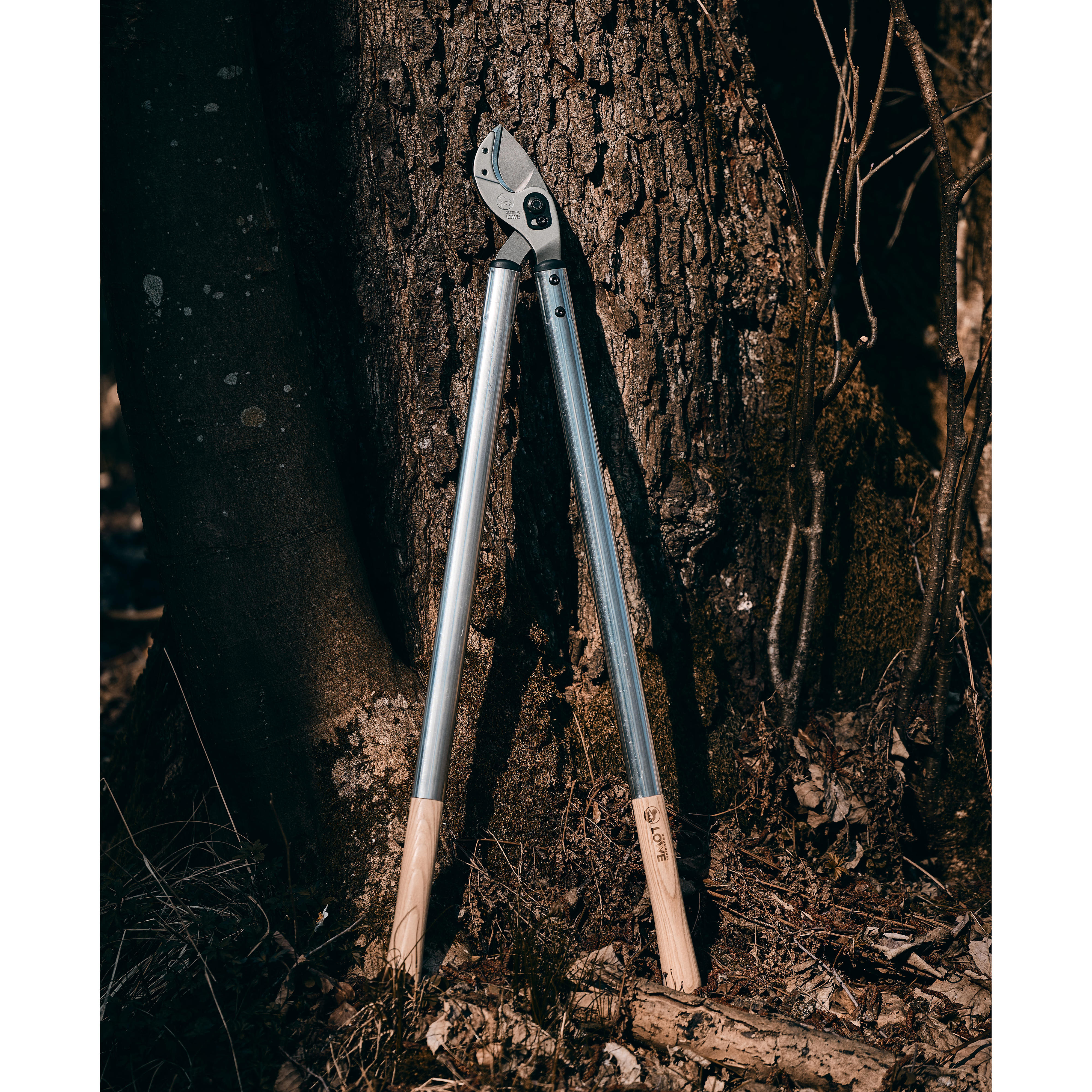 Sécateur à branchages à enclume Löwe® 22 » Natural «, lame courbée