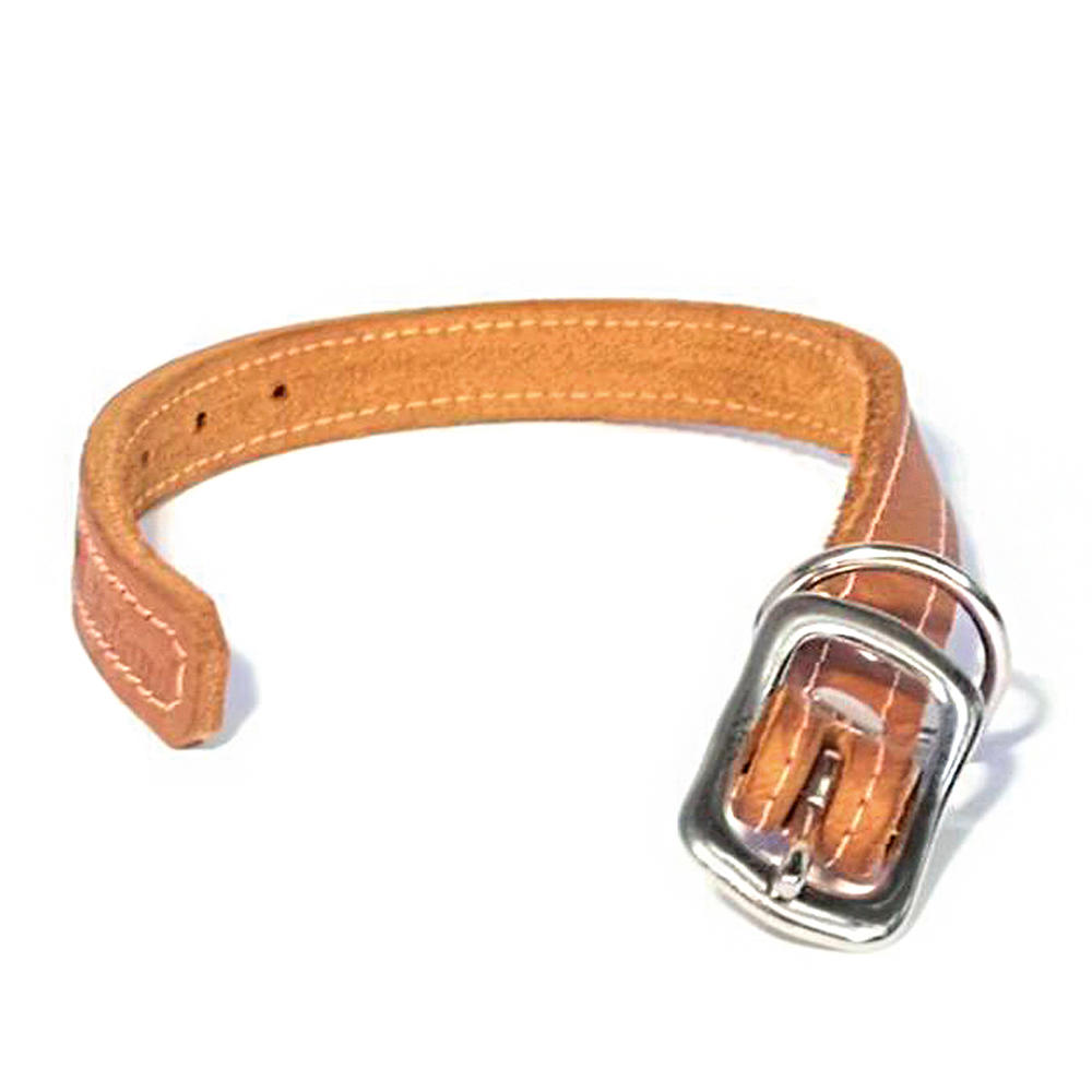 Collier pour chien Bolleband Classic 15 mm, cognac, XS