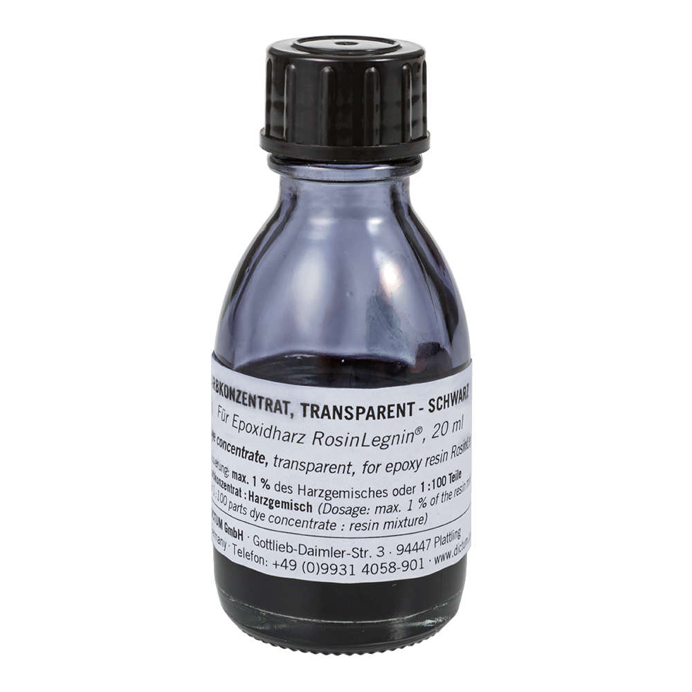 RosinLegnin® Farbkonzentrat für Epoxidharz, transparent, schwarz