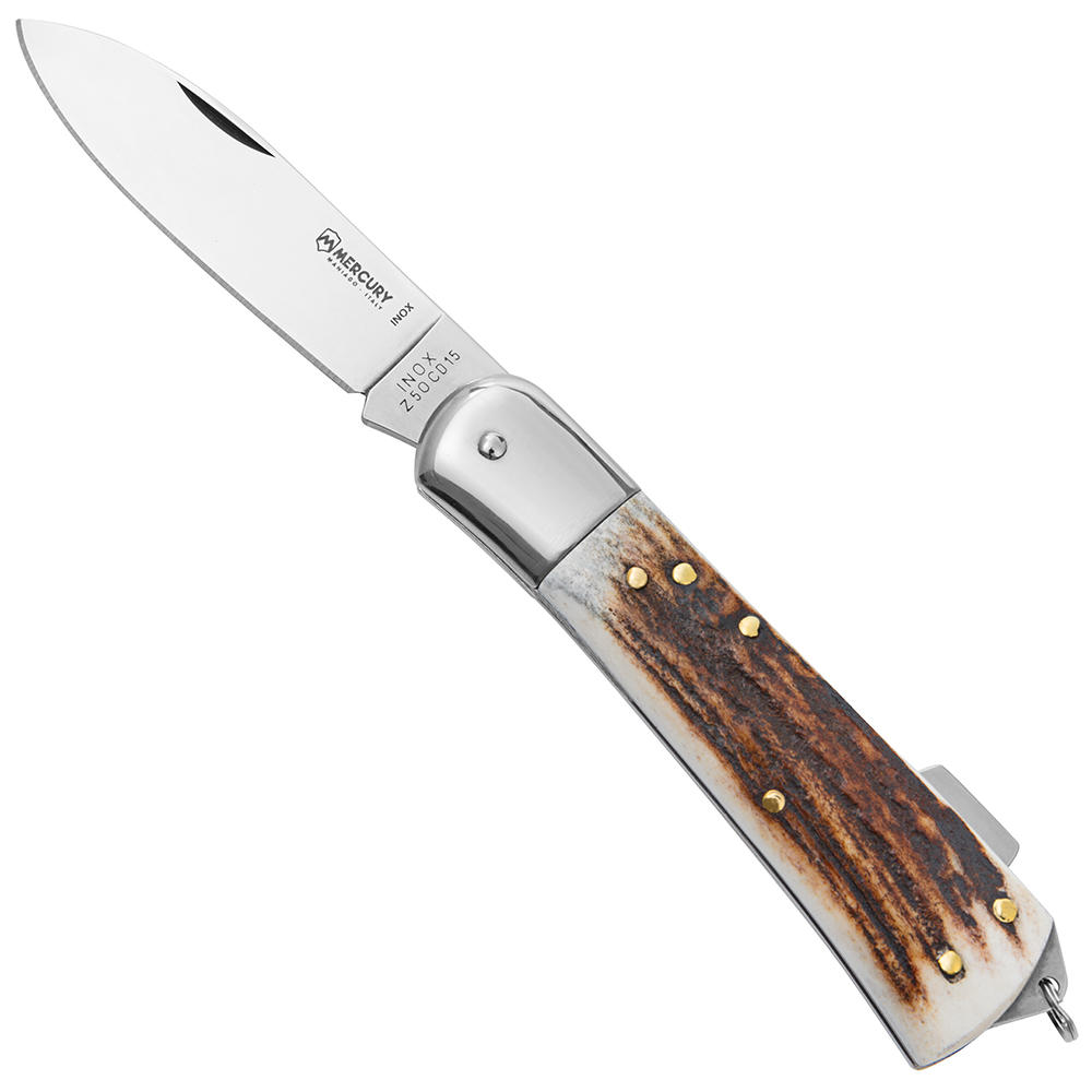 Mercury® Folding Knife Staghorn