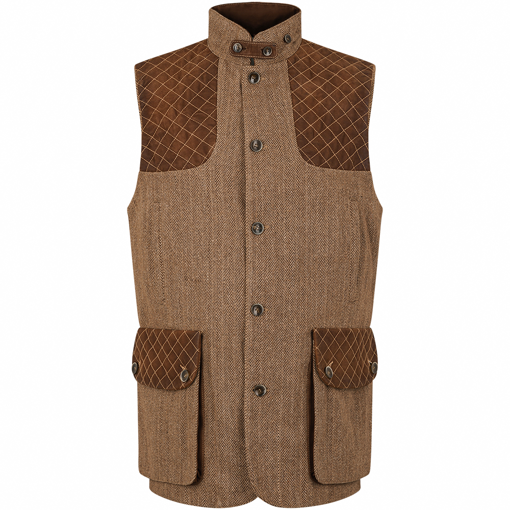 Gilet de sport homme Orvis marron chasse pêche plein air safari cuir Gilet de sport homme Orvis marron chasse pêche plein air safari cuir
