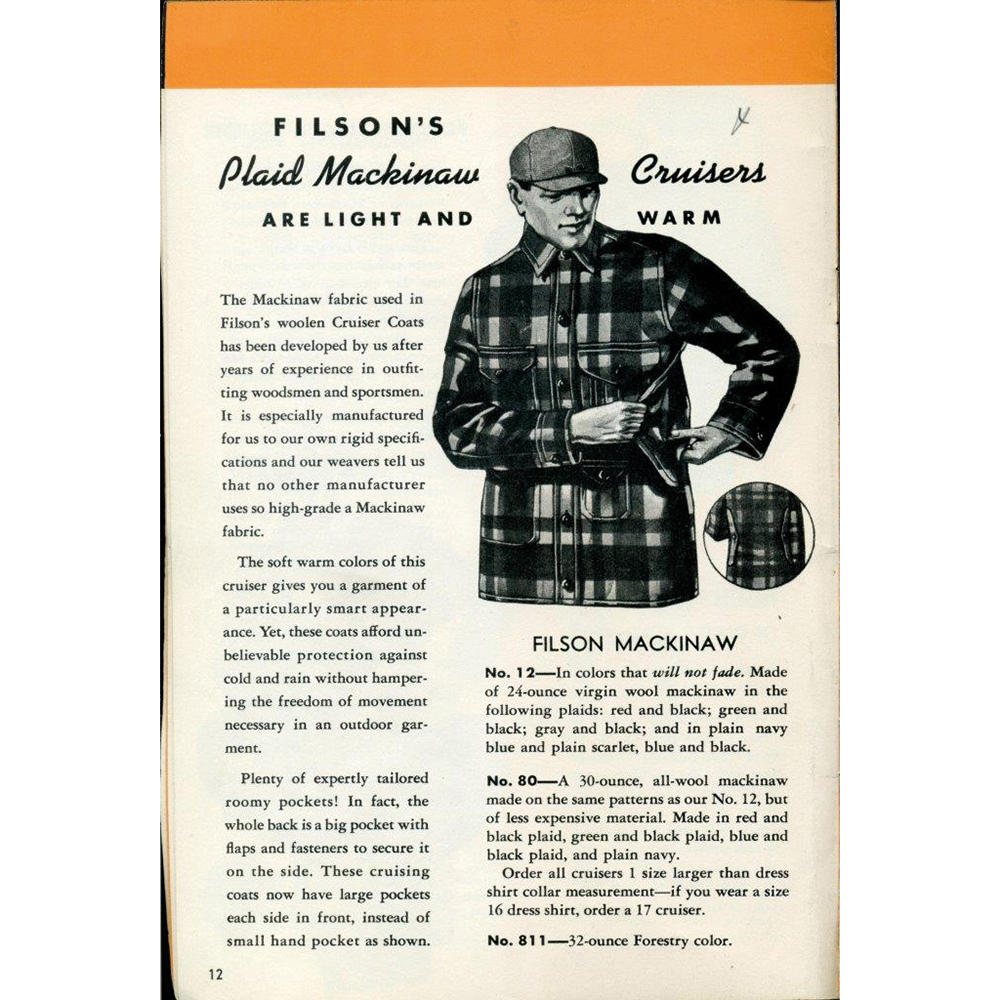 Filson Mackinaw Wool Cruiser, Charcoal