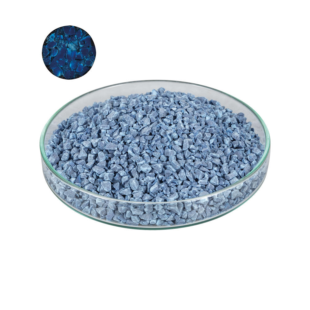 Stein-Imitat für Einlegearbeiten, Nuggets, blau