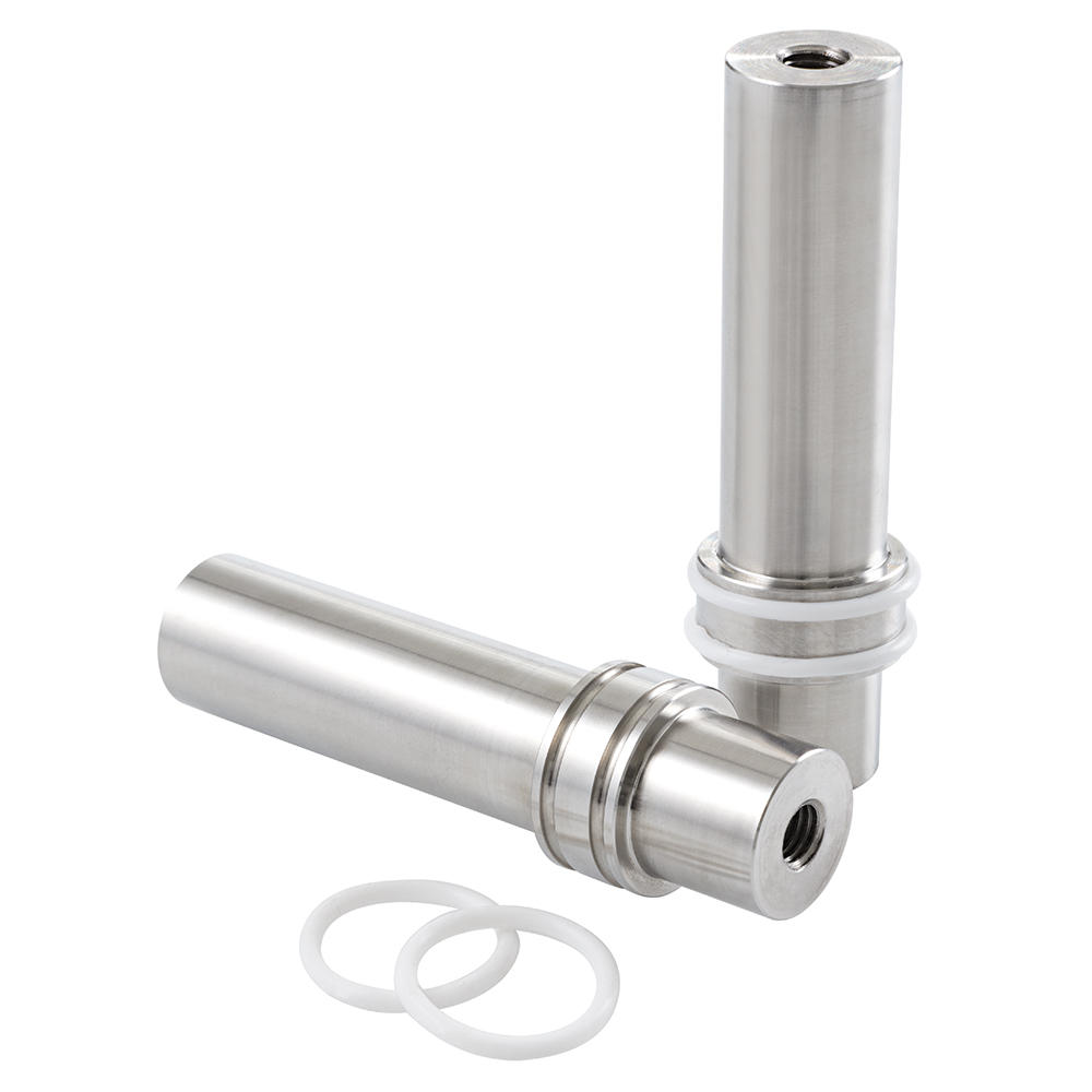 Valets d'établi en acier inox DICTUM® avec protection p. pièce, 1 paire, longs