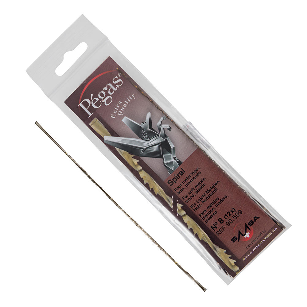 Pégas® Saw Blades, Spiral Tooth Pattern, Blade thickness 1.50 mm, 12-piece Set