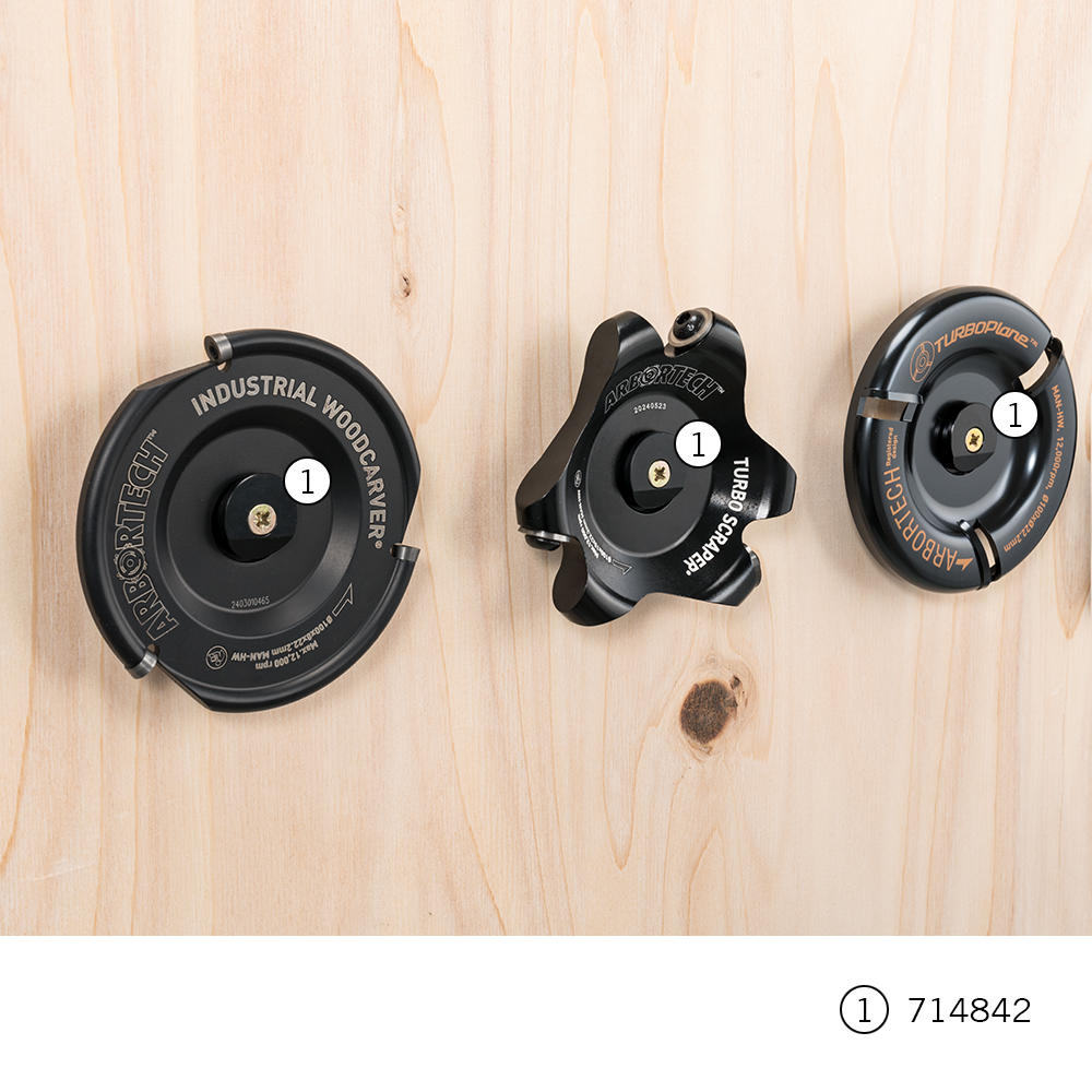 Wall-mounted Holder for Milling, Shaping and Grinding Discs