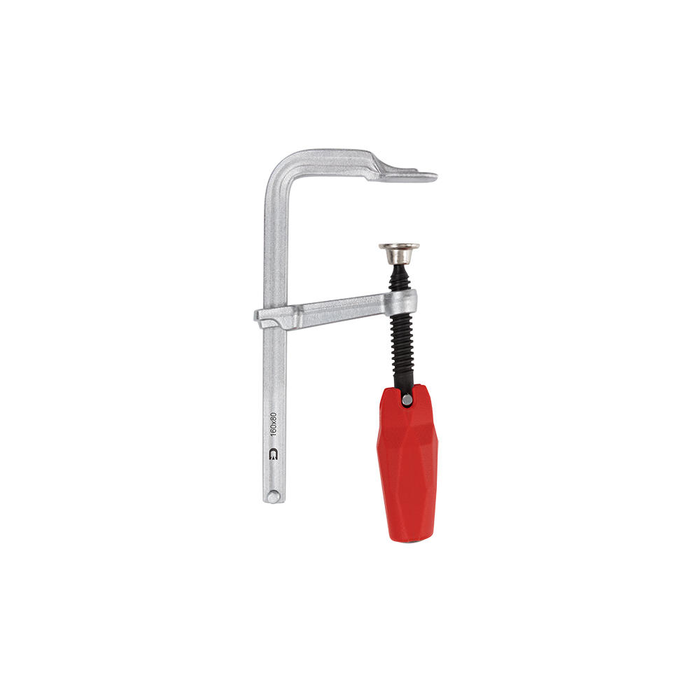 DICTUM® All-steel Bar Clamp, Pivot Handle, Throat Depth 80 mm, Capacity 160 mm