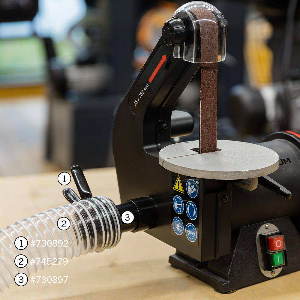DICTUM® Band- und Tellerschleifer BTS 25/125