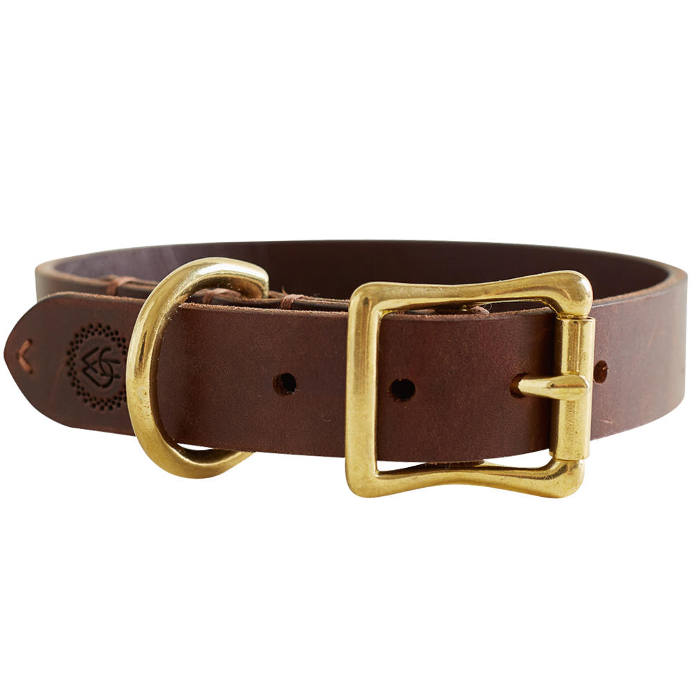 Helen Wells Hundehalsband »Classic«, chestnut, XL 