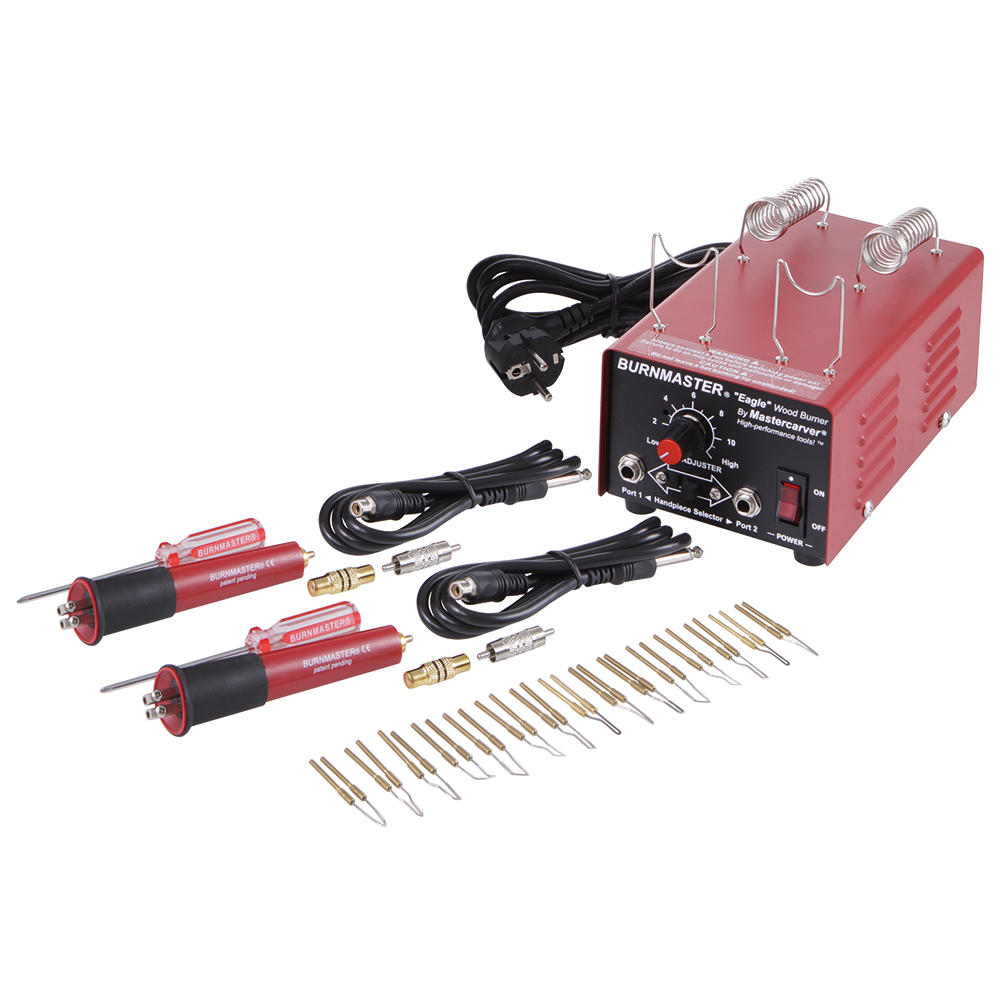 Burnmaster® Eagle Brandmalgerät, Set inkl. 15 Brennschleifen