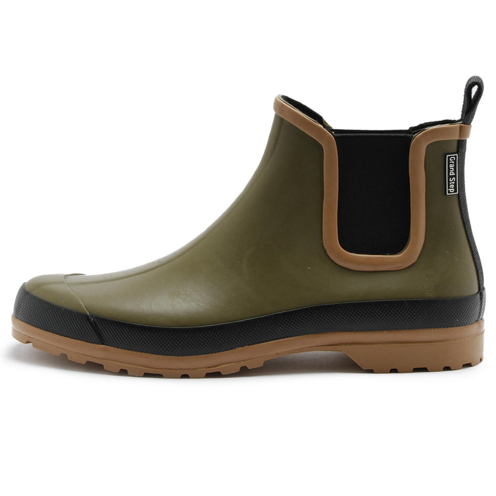 Grand Step Ladies' Rubber Boots, Natural Rubber