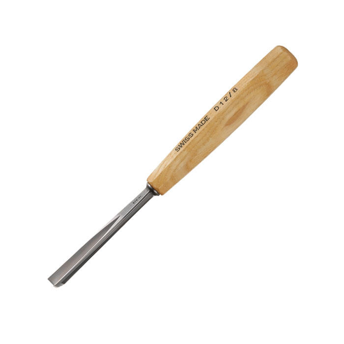 Sgorbia da scultura Pfeil® Compact, a V, dritta, taglio 12 / 2 mm