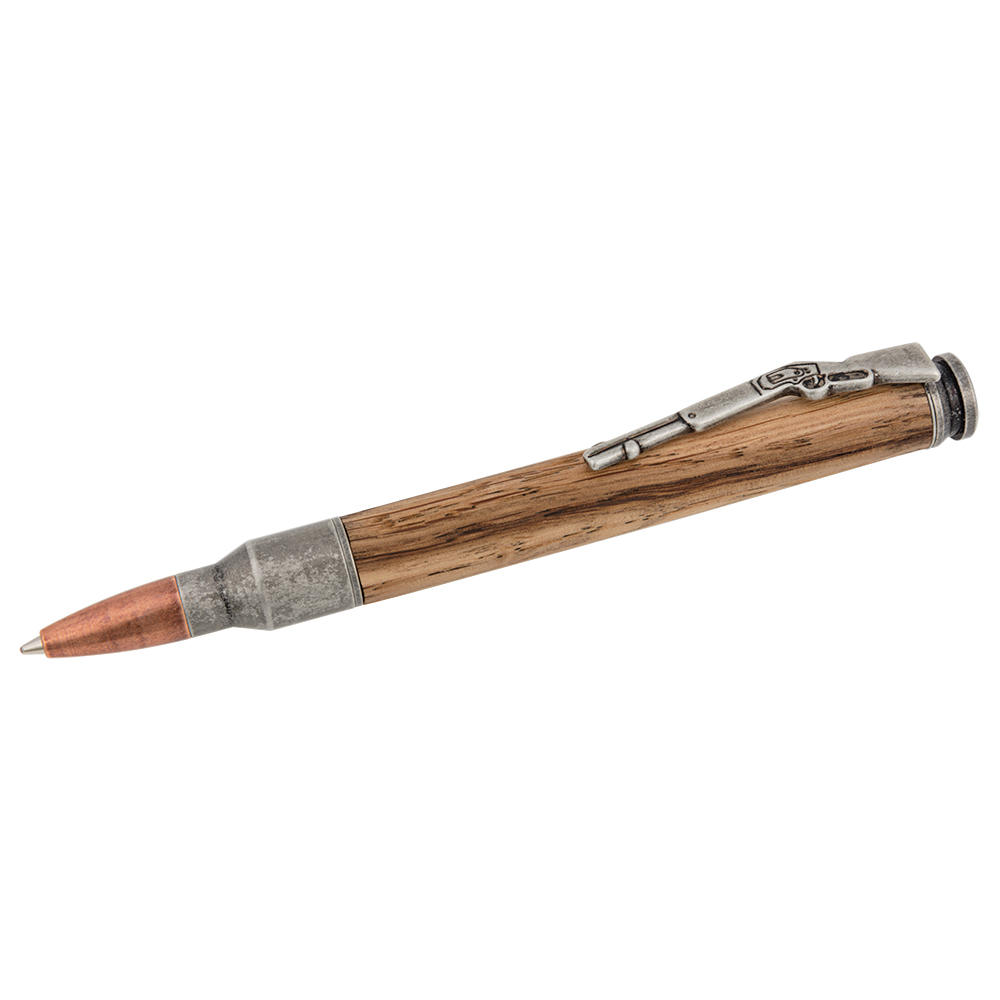Kit de montage pour stylo-bille Bullet, argent antique, 1 pièce