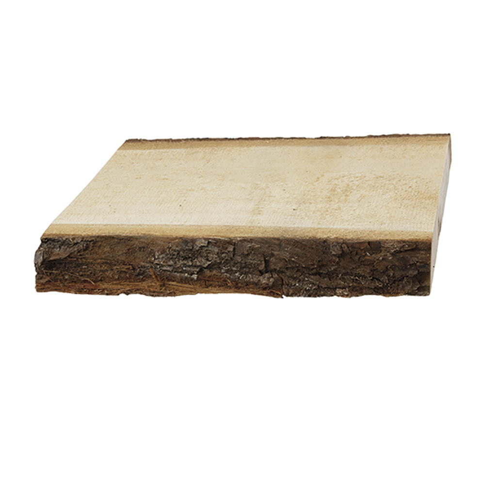 Lindenholzbretter mit beidseitiger Baumkante, sägerau, 300 mm Länge