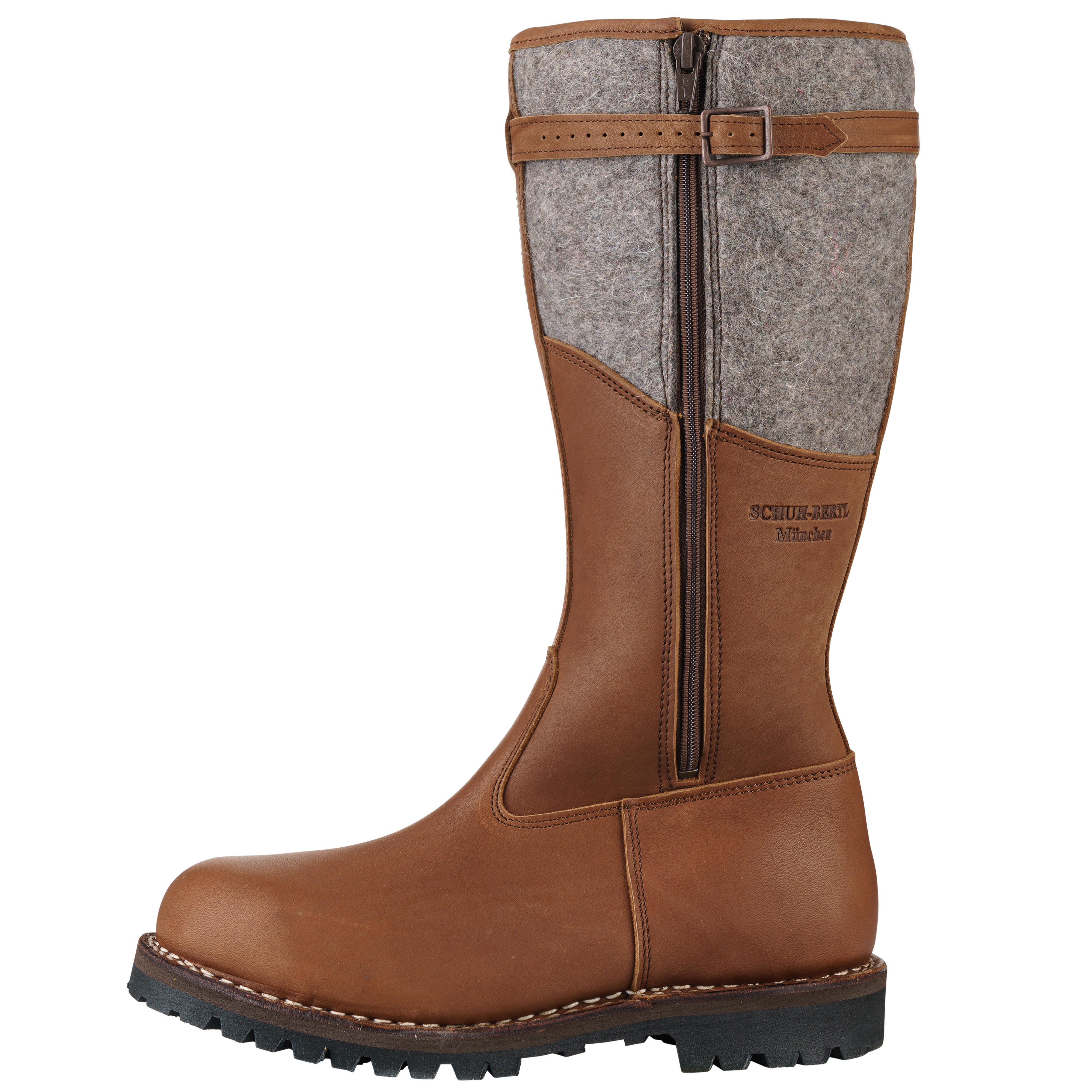 Bertl Jagdstiefel, zwiegenäht, Lammfell gefüttert