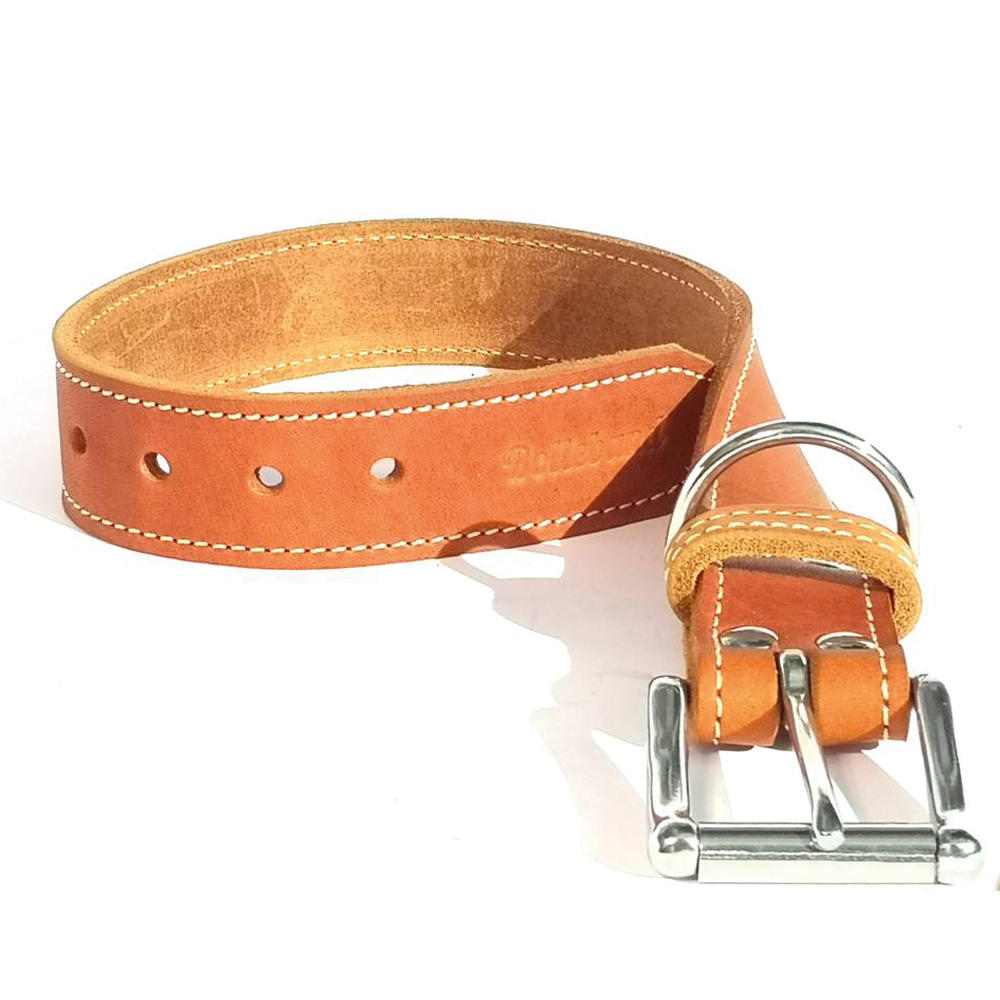 Bolleband Dog Collar Classic 30 mm, Cognac, L