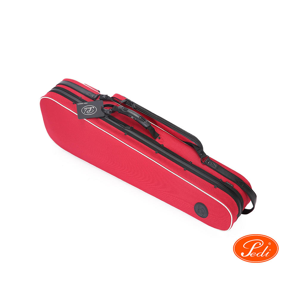 Étui-caisse Pedi®, modèle P100, violon 4/4, réfléchissant, rouge