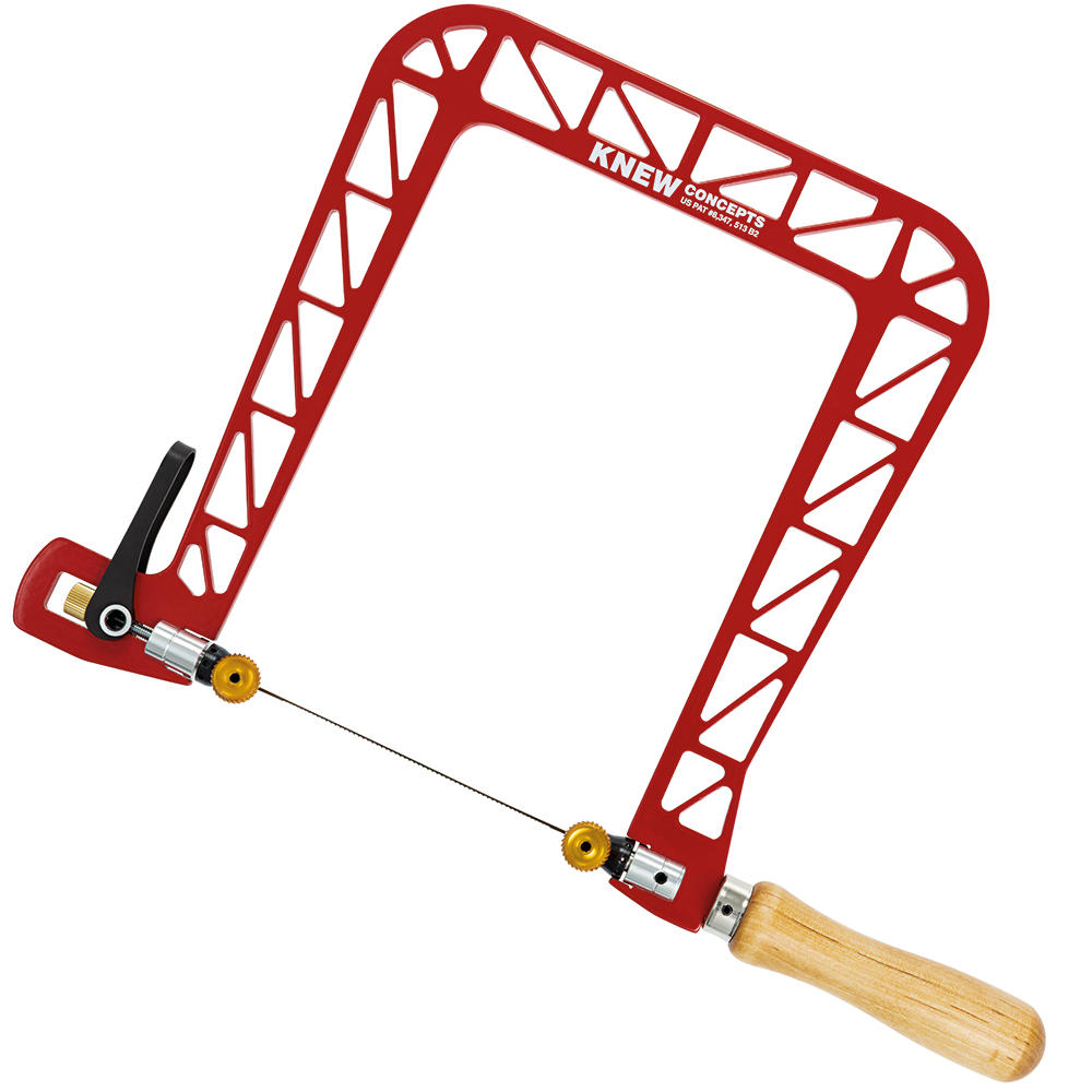Knew Concepts Coping Saw, Heavy Duty, with Swivel Blade, Jaw depth 200 mm