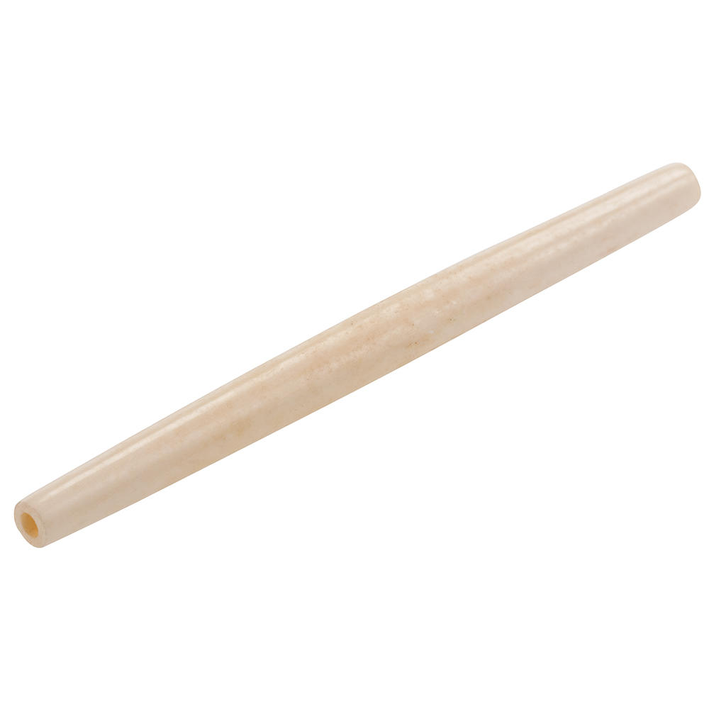 Perle in osso »Hairpipe«, colore naturale, 100 mm, 6 pezzi