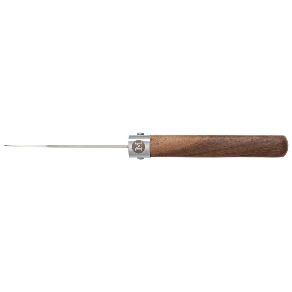 Couteau pliant MAIN » Workers Line «, lame Drop Point, bois de noyer