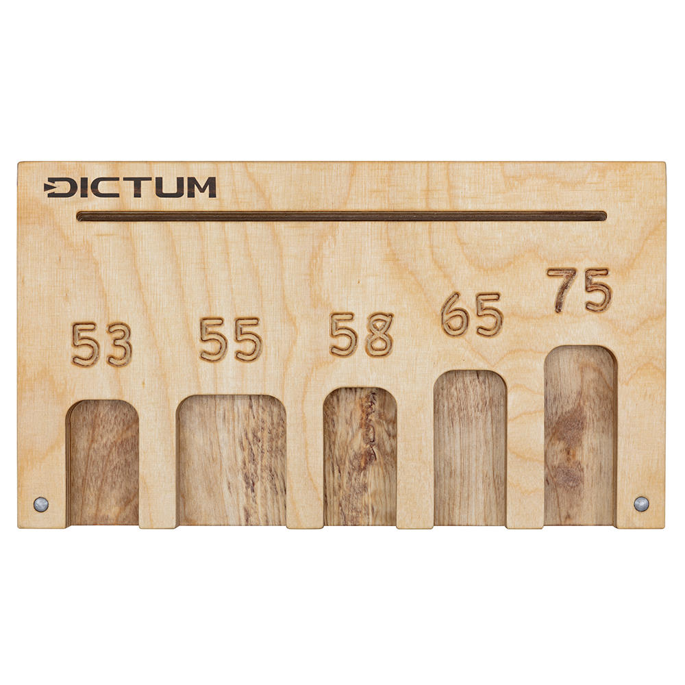 Gabarit d’affûtage pour outils de tournage sur bois