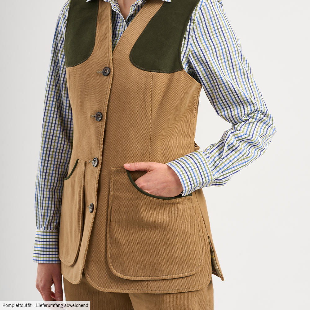 Chrysalis Ladies Shooting Vest, Cotton Twill