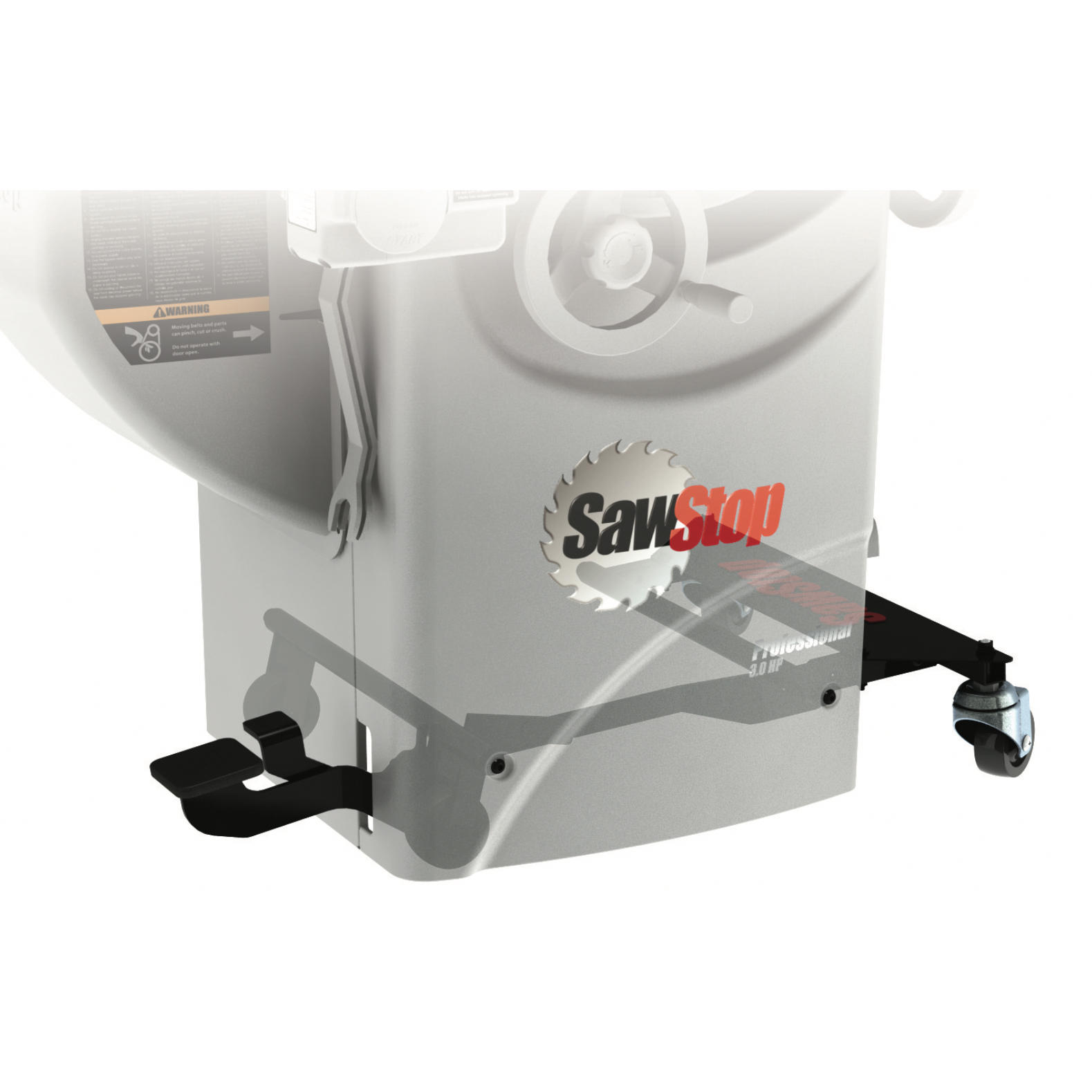 SawStop Fahrwerk integriert für Tischkreissäge PCS