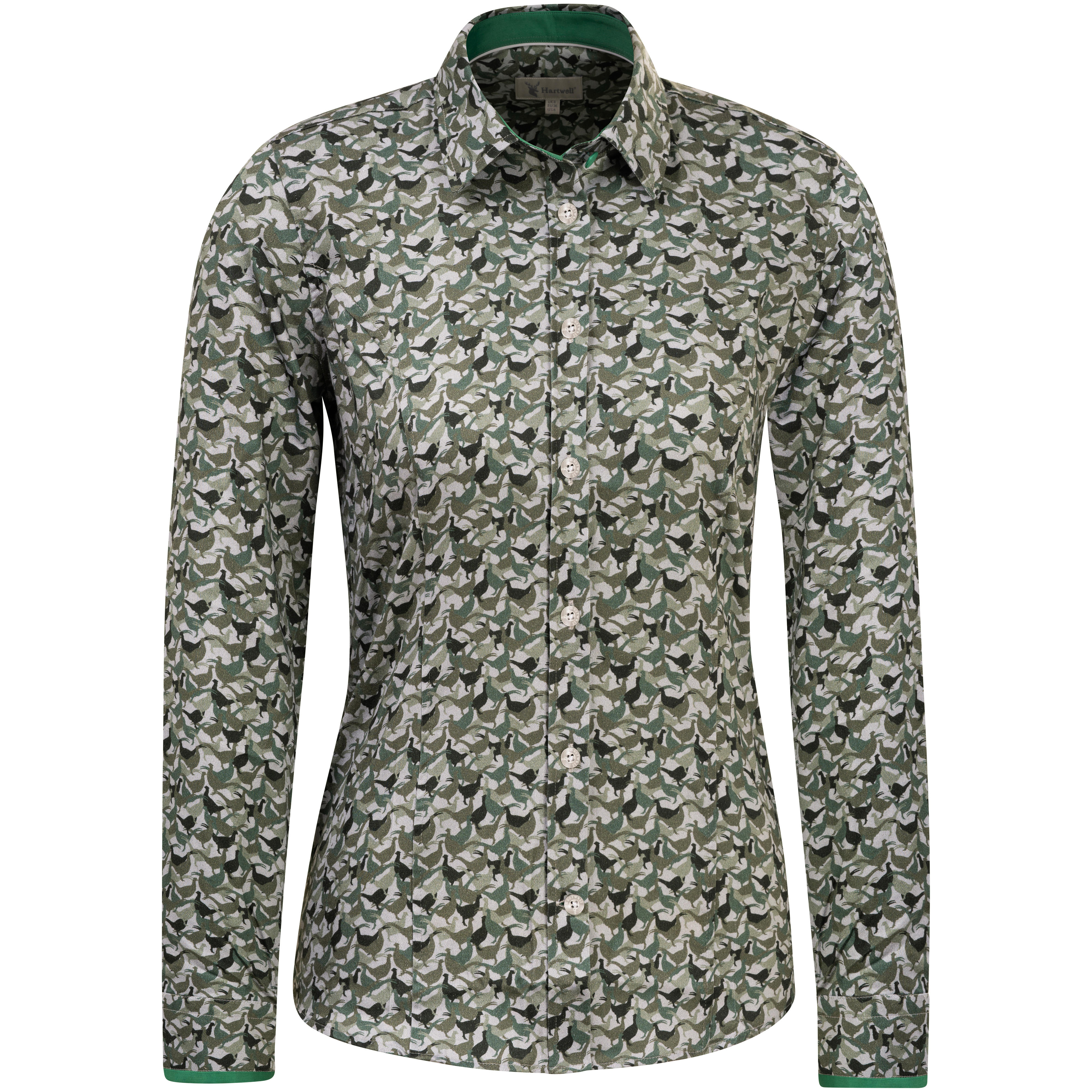 Blouse pour femme Hartwell » Layla «, vert, motif » Faisan «
