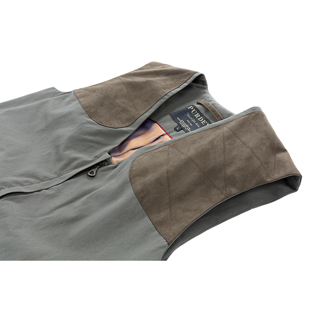 Purdey Men's Shooting Vest, Khaki