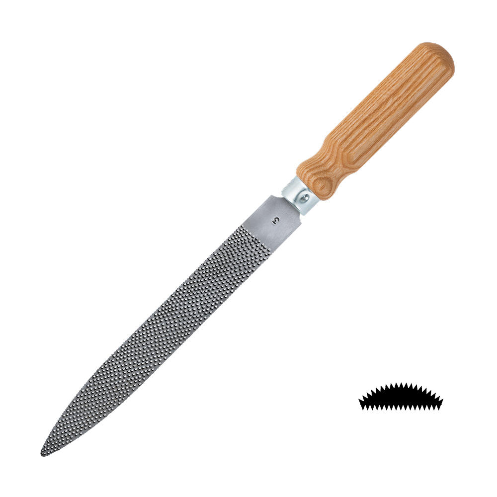 DICTUM® Precision Rasp, Cabinet, with Handle, Cut 3, Cut Length 200 mm