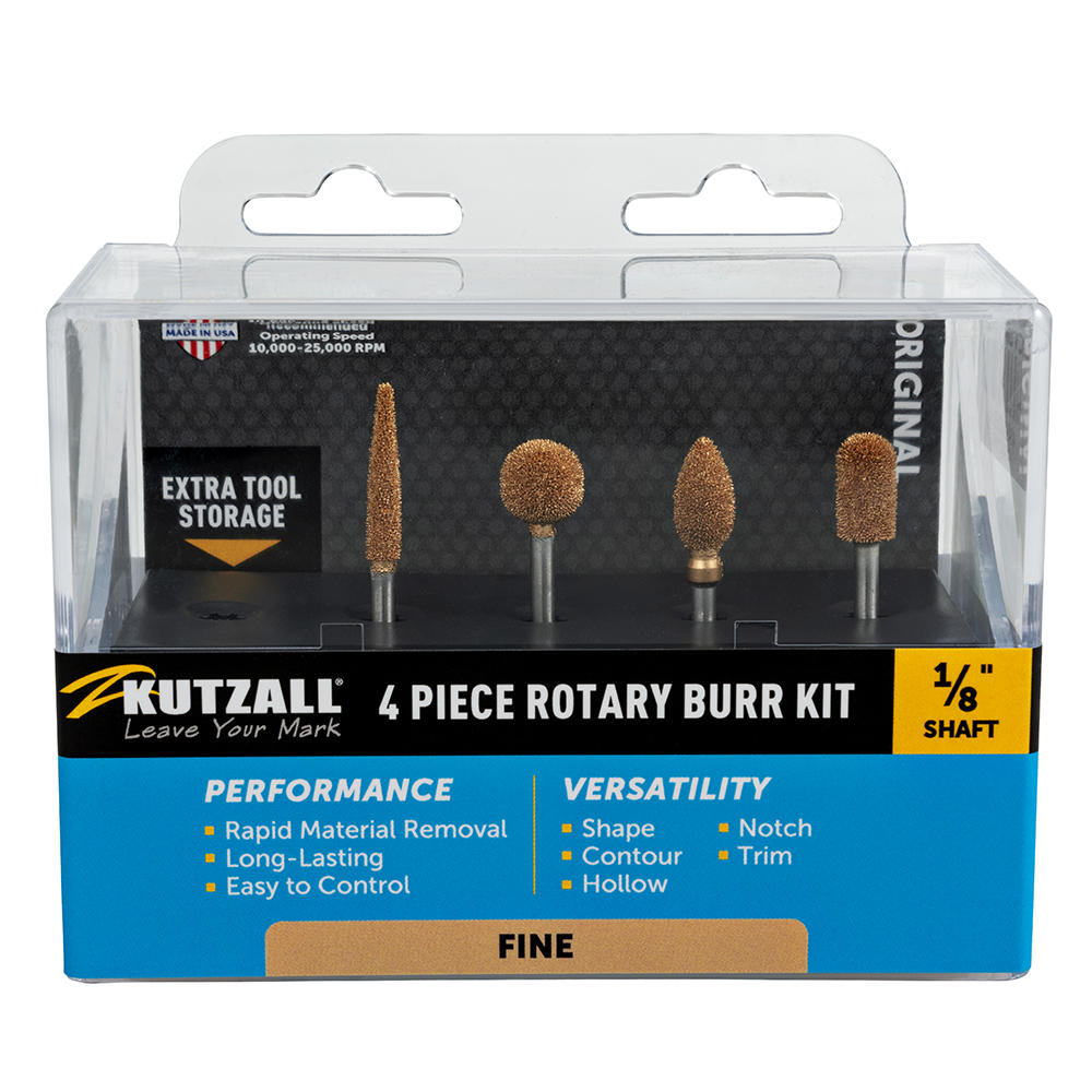 Kutzall® Raspelfräser-Set, Original fine, Schaft Ø 3,2 mm