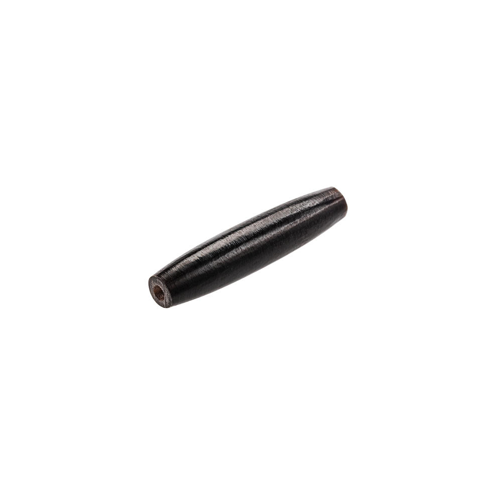 Perles en corne » Hairpipe «, noir, 38 mm, 10 pièces