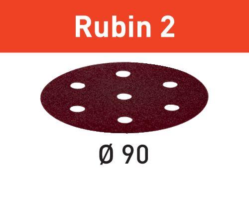 Festool Abrasive sheet STF D90/6 P180 RU2/50 Rubin 2, 50 Pieces