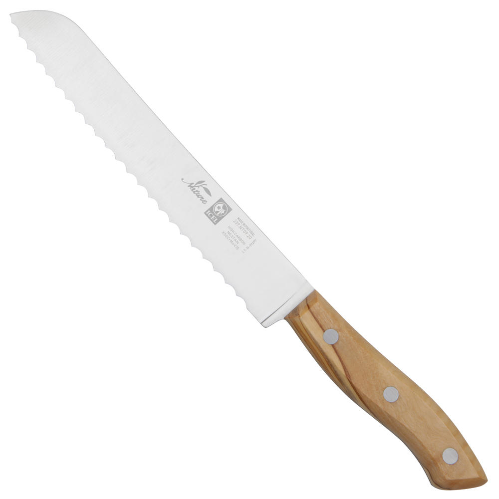 Bread Knife, Olive Wood