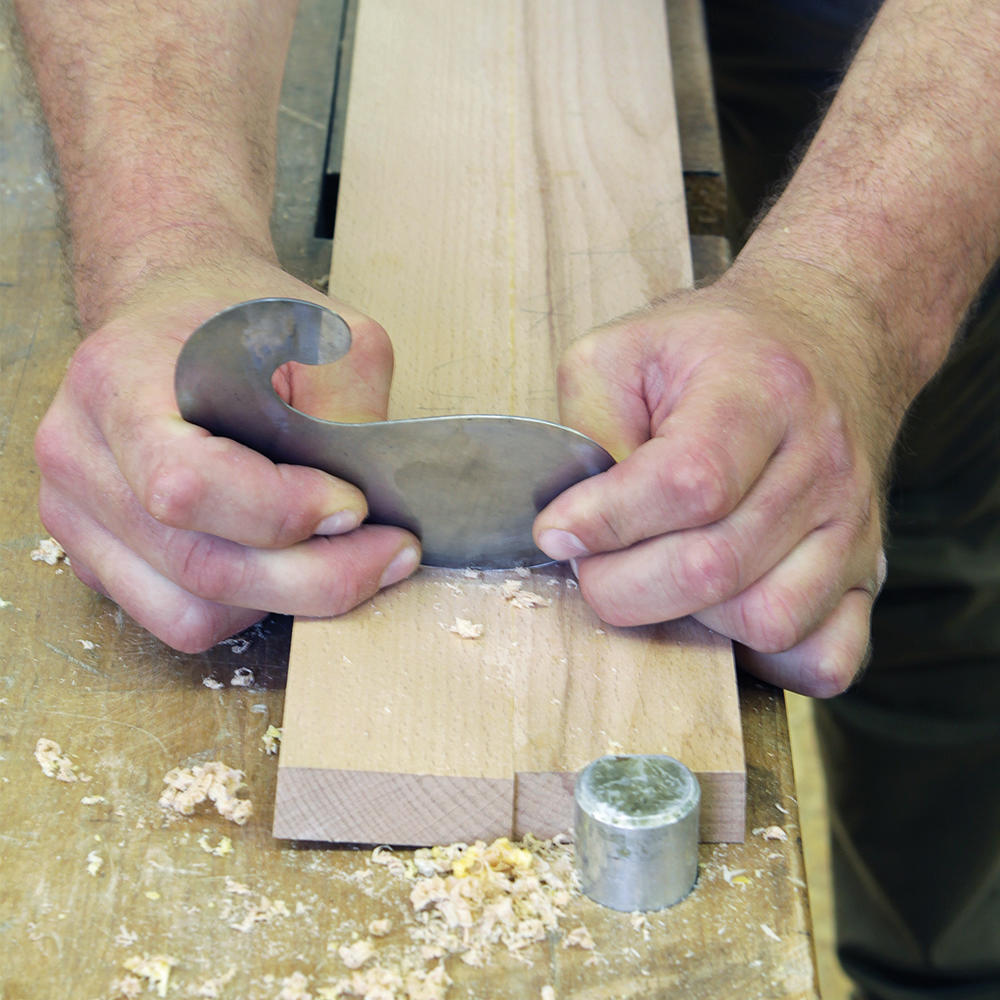 French Scraper Blade, Gooseneck, Thickness 0.80 mm